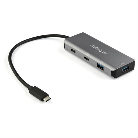 STARTECH 4 Port USB C Hub w| 2x USB A & 2x USB C - SuperSpeed 10Gbps USB Type-C 3.1|3.2 Gen 2 Hub - USB Bus Powered - Portable USB-C to USB Adapter Hub - Aluminum - 9.8" (25cm) Cable (HB31C2A2CB) (HB31C2A2CB)