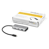 STARTECH 4 Port USB C Hub w| 2x USB A & 2x USB C - SuperSpeed 10Gbps USB Type-C 3.1|3.2 Gen 2 Hub - USB Bus Powered - Portable USB-C to USB Adapter Hub - Aluminum - 9.8" (25cm) Cable (HB31C2A2CB) (HB31C2A2CB)