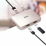 ATEN UH3235 – USB-C / 60W PD / HDMI / USB-A – Travel Hub