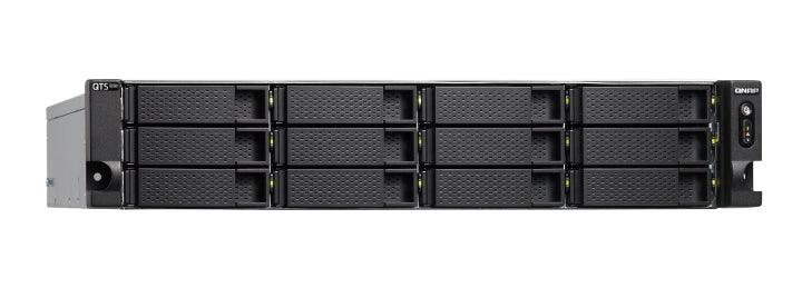 QNAP 12 x 3.5" | AMD Ryzen 7 3700X | 128 GB UDIMM DDR4 | 5 GB Flash | 2 x 300 W | 100-240 V | 13.73 kg (TS-H1277XU-RP-3700X-128G)