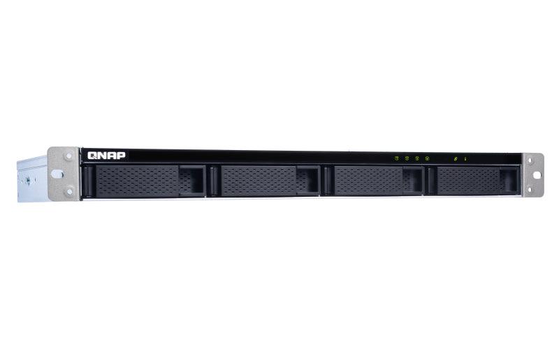 QNAP 4x 2.5"|3.5" SATA | 1 x SFF-8088 | 1U | 100W PSU | 100-240V | 3.98 kg (TL-R400S)
