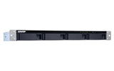 QNAP 4x 2.5"|3.5" SATA | 1 x SFF-8088 | 1U | 100W PSU | 100-240V | 3.98 kg (TL-R400S)