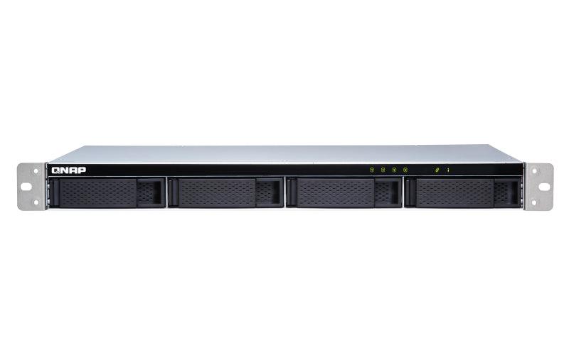QNAP 4x 2.5"|3.5" SATA | 1 x SFF-8088 | 1U | 100W PSU | 100-240V | 3.98 kg (TL-R400S)