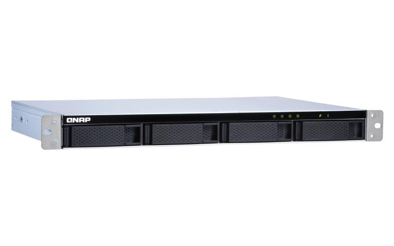 QNAP 4x 2.5"|3.5" SATA | 1 x SFF-8088 | 1U | 100W PSU | 100-240V | 3.98 kg (TL-R400S)