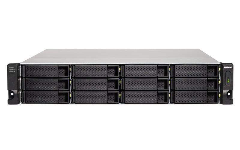 QNAP 12x 2.5"|3.5" SATA | 1x USB 3.2 Gen 2 Type-C | 2U | 250 W (x2) PSU | 100-240V | 11.03 kg (TL-R1200C-RP)