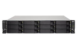 QNAP 12x 2.5"|3.5" SATA | 1x USB 3.2 Gen 2 Type-C | 2U | 250 W (x2) PSU | 100-240V | 11.03 kg (TL-R1200C-RP)
