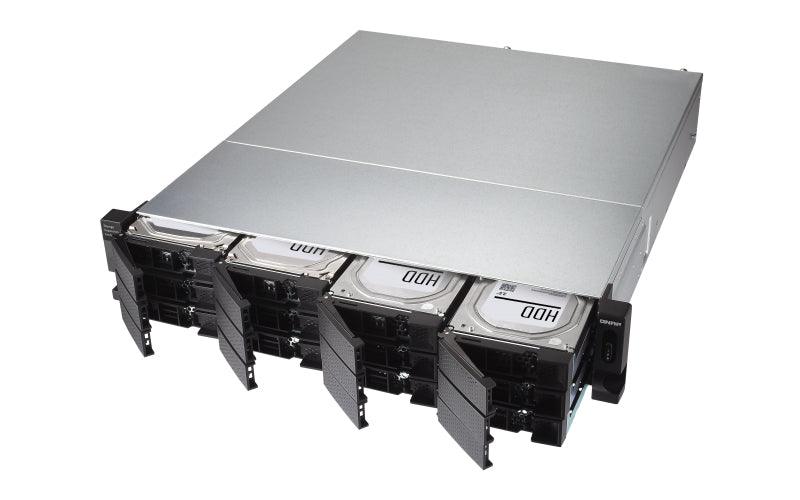 QNAP 12x 2.5"|3.5" SATA | 1x USB 3.2 Gen 2 Type-C | 2U | 250 W (x2) PSU | 100-240V | 11.03 kg (TL-R1200C-RP)