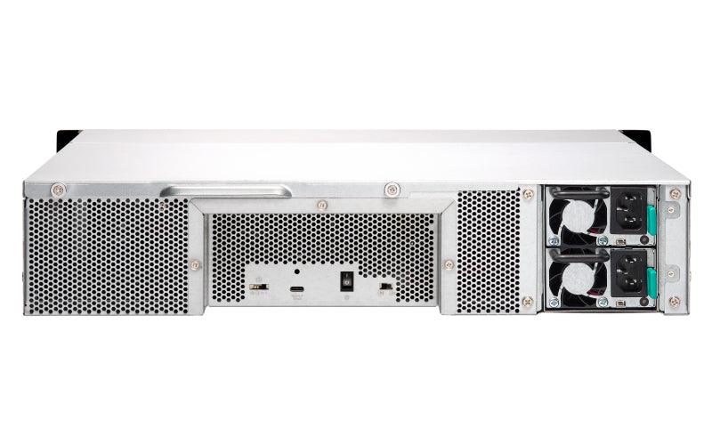 QNAP 12x 2.5"|3.5" SATA | 1x USB 3.2 Gen 2 Type-C | 2U | 250 W (x2) PSU | 100-240V | 11.03 kg (TL-R1200C-RP)