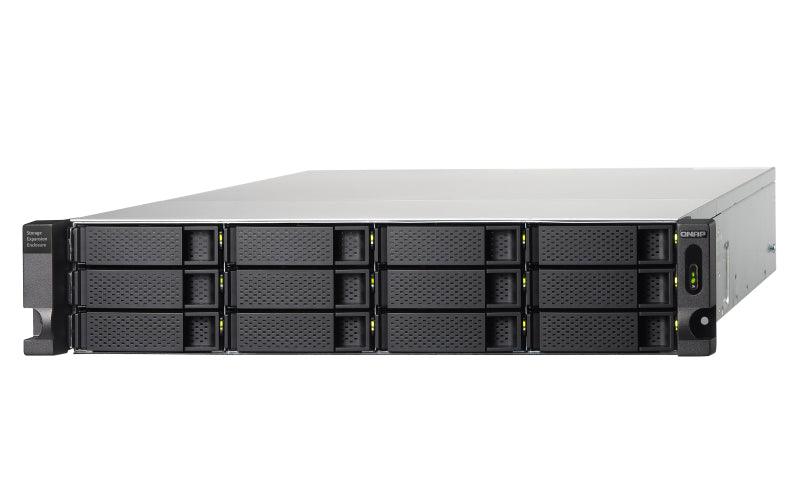 QNAP 12x 2.5"|3.5" SATA | 1x USB 3.2 Gen 2 Type-C | 2U | 250 W (x2) PSU | 100-240V | 11.03 kg (TL-R1200C-RP)