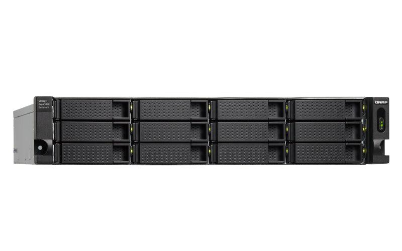 QNAP 12x 2.5"|3.5" SATA | 1x USB 3.2 Gen 2 Type-C | 2U | 250 W (x2) PSU | 100-240V | 11.03 kg (TL-R1200C-RP)