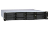 QNAP 12x 2.5"|3.5" SATA | 3 x SFF-8088 | 2U | 250 W (x2) PSU | 100-240V | 9.49 kg (TL-R1200S-RP)