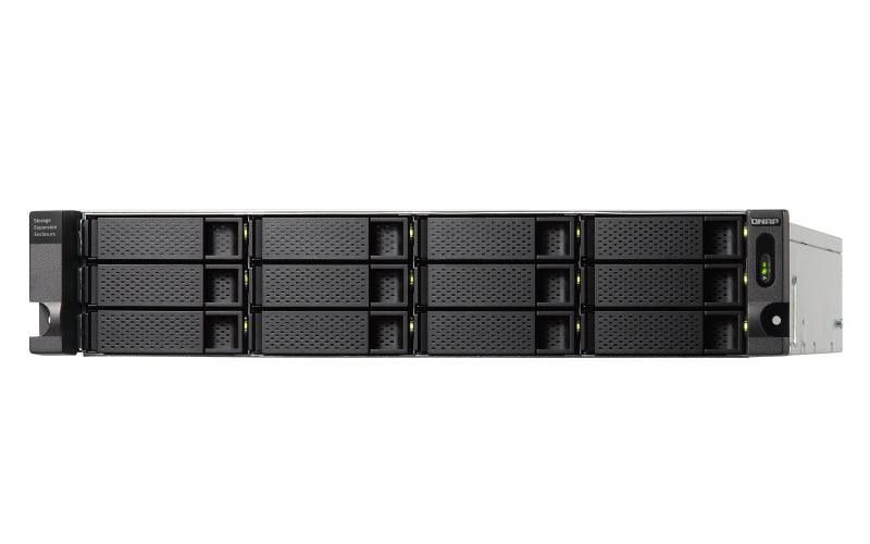 QNAP 12x 2.5"|3.5" SATA | 3 x SFF-8088 | 2U | 250 W (x2) PSU | 100-240V | 9.49 kg (TL-R1200S-RP)