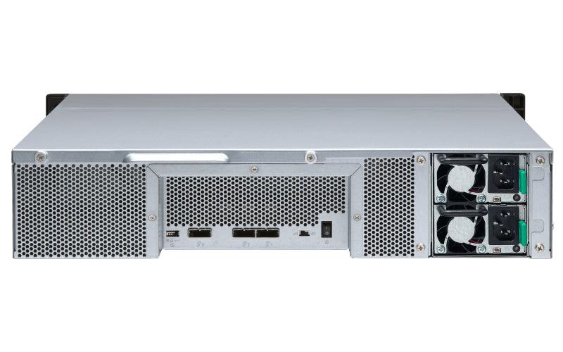 QNAP 12x 2.5"|3.5" SATA | 3 x SFF-8088 | 2U | 250 W (x2) PSU | 100-240V | 9.49 kg (TL-R1200S-RP)