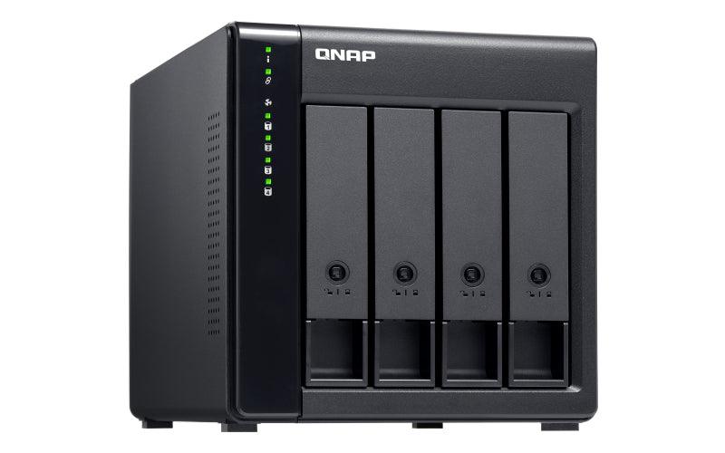 QNAP 4x 2.5"|3.5" SATA | 1x SFF-8088 | 65 W | 100-240V | 3.66 kg (TL-D400S)