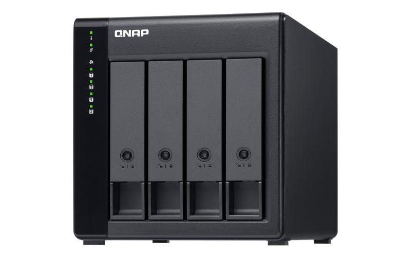 QNAP 4x 2.5"|3.5" SATA | 1x SFF-8088 | 65 W | 100-240V | 3.66 kg (TL-D400S)