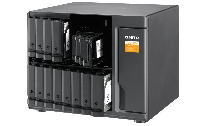 QNAP 12x 3.5" + 4x 2.5" SATA | 4x SFF-8088 | LCD | 250 W | 100-240V | 11.59 kg (TL-D1600S)
