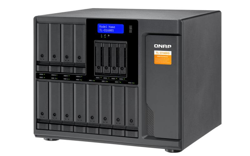 QNAP 12x 3.5" + 4x 2.5" SATA | 4x SFF-8088 | LCD | 250 W | 100-240V | 11.59 kg (TL-D1600S)
