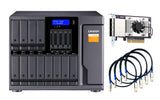 QNAP 12x 3.5" + 4x 2.5" SATA | 4x SFF-8088 | LCD | 250 W | 100-240V | 11.59 kg (TL-D1600S)