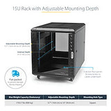 STARTECH 4-Post 15U Server Rack Cabinet | 19" Data Rack Cabinet for IT | Network Equipment | with Adjustable Mounting Rails (RK1536BKF)