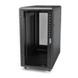 STARTECH 4-Post 18U Server Rack Cabinet | 19" Data Rack Cabinet for IT | Network Equipment | with Adjustable Mounting Rails (RK1836BKF)