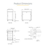 STARTECH 4-Post 18U Server Rack Cabinet | 19" Data Rack Cabinet for IT | Network Equipment | with Adjustable Mounting Rails (RK1836BKF)