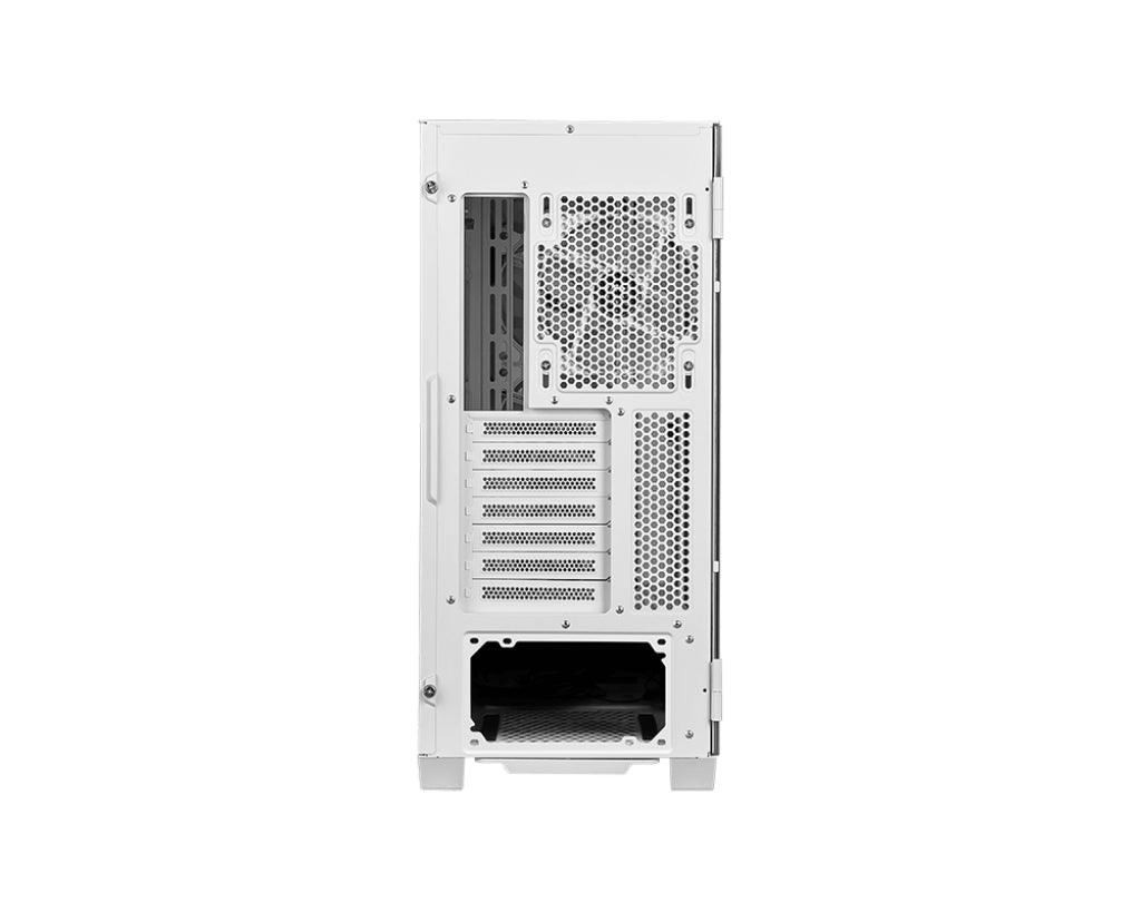 MSI MSI MPG VELOX 100R Mid Tower Gaming Computer Case 'White | 4x 120mm ARGB Fans | 1-6 ARGB Hub | ARGB light strip | USB Type-C | Tempered Glass | MSI Center | E-ATX | ATX | mATX | mini-ITX' (MPG VELOX 100R WHITE)