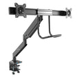 STARTECH Desk Mount Dual Monitor Arm with USB & Audio - Slim Full Motion Adjustable Dual Monitor VESA Mount for up to 32" Displays - Ergonomic Articulating - C-Clamp|Grommet (ARMSLIMDUAL2USB3) (ARMSLIMDUAL2USB3)