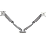 STARTECH Desk Mount Dual Monitor Arm with USB & Audio - Desk Clamp VESA Mount for up to 32" Displays - 2x USB | 2x 3.5mm audio - Ergonomic Full Motion Dual Monitor Arm - Silver (ARMSLIMDUOS) (ARMSLIMDUOS)