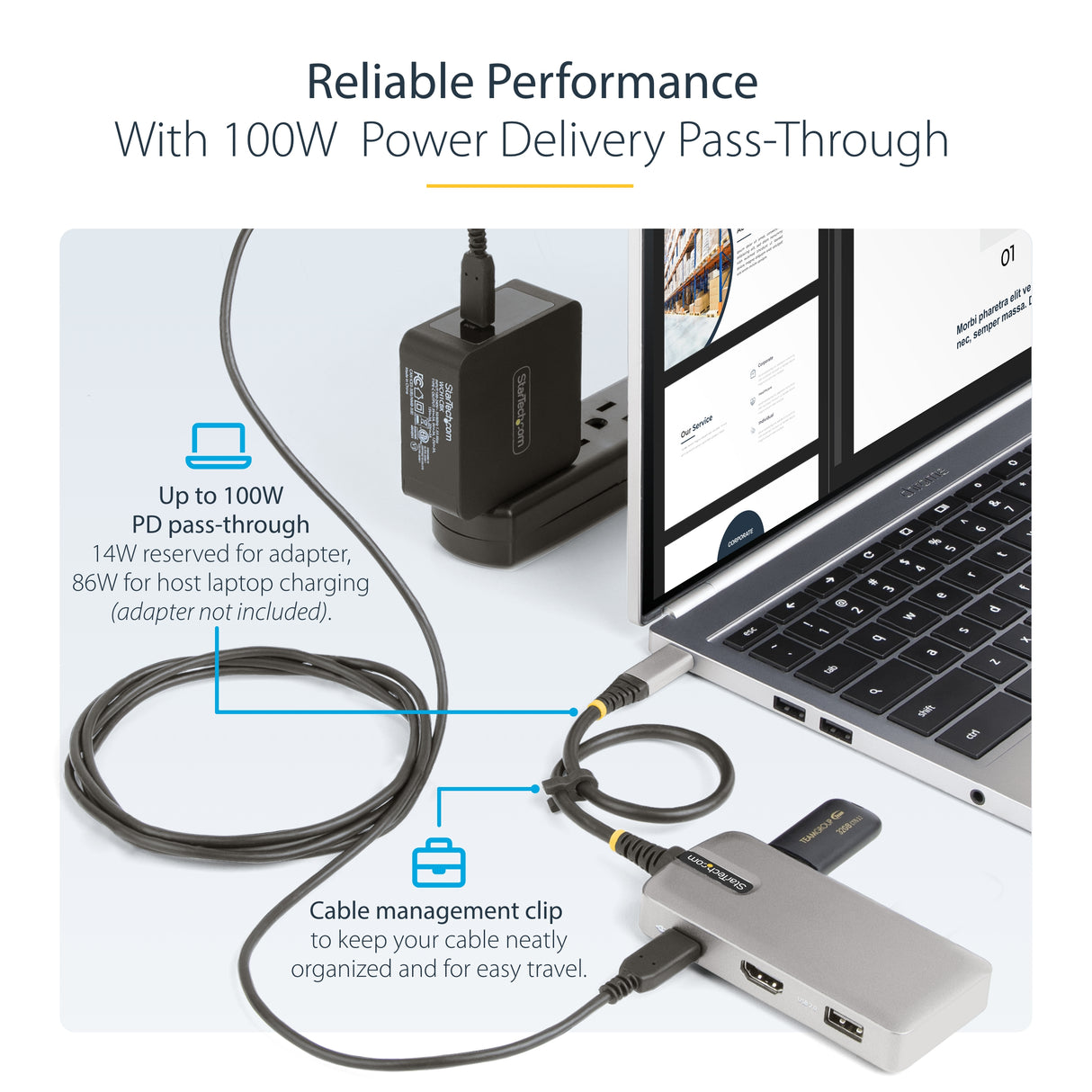 STARTECH USB-C 3-Port Mini Dock