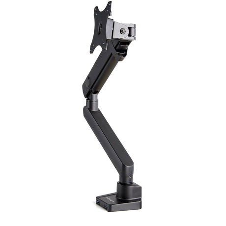 STARTECH Desk Mount Monitor Arm with 2x USB 3.0 ports - Slim Full Motion Adjustable Single Monitor VESA Mount up to 8kg Display - Ergonomic Articulating Arm - Desk Clamp|Grommet (ARMSLIM2USB3) (ARMSLIM2USB3)