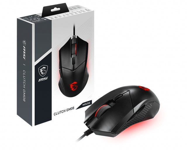 MSI CLUTCH GM08 – Wired USB / 4200 DPI / 6-Button – Gaming Mouse