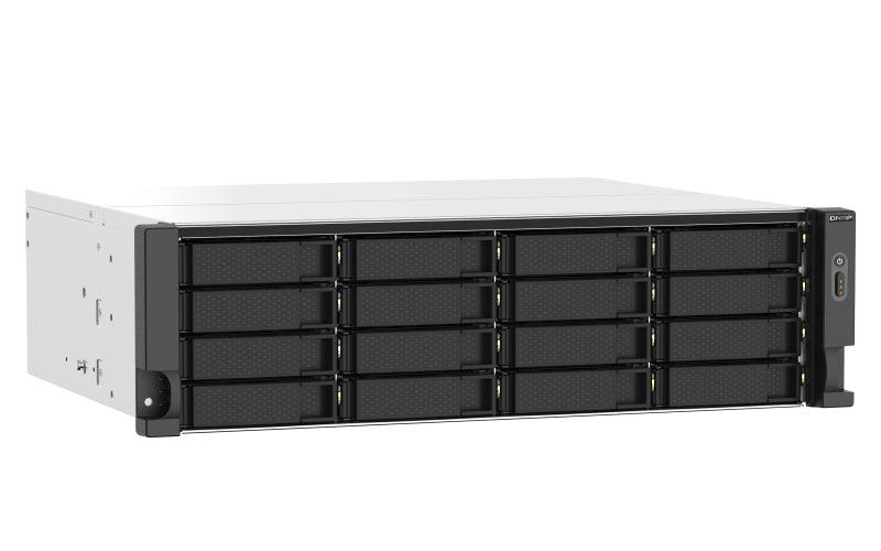 QNAP 16 x 3.5" | AMD Ryzen Embedded V1500B | 16 GB UDIMM DDR4 | 5 GB Flash | 2 x 550 W | 100-240 V | 12 kg (TS-1673AU-RP-16G)