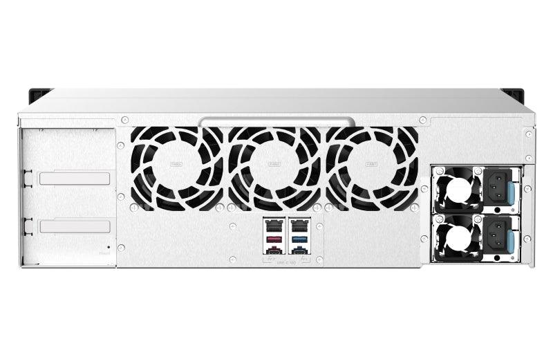 QNAP 16 x 3.5" | AMD Ryzen Embedded V1500B | 16 GB UDIMM DDR4 | 5 GB Flash | 2 x 550 W | 100-240 V | 12 kg (TS-1673AU-RP-16G)