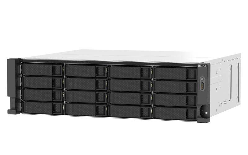 QNAP 16 x 3.5" | AMD Ryzen Embedded V1500B | 16 GB UDIMM DDR4 | 5 GB Flash | 2 x 550 W | 100-240 V | 12 kg (TS-1673AU-RP-16G)