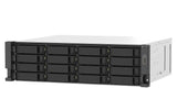 QNAP 16 x 3.5" | AMD Ryzen Embedded V1500B | 16 GB UDIMM DDR4 | 5 GB Flash | 2 x 550 W | 100-240 V | 12 kg (TS-1673AU-RP-16G)