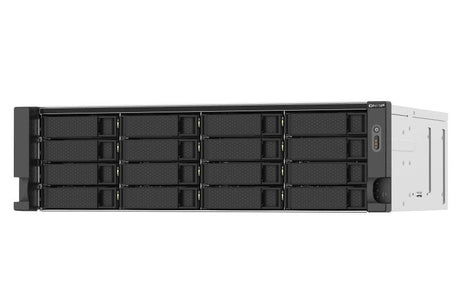 QNAP 16 x 3.5" | AMD Ryzen Embedded V1500B | 16 GB UDIMM DDR4 | 5 GB Flash | 2 x 550 W | 100-240 V | 12 kg (TS-1673AU-RP-16G)