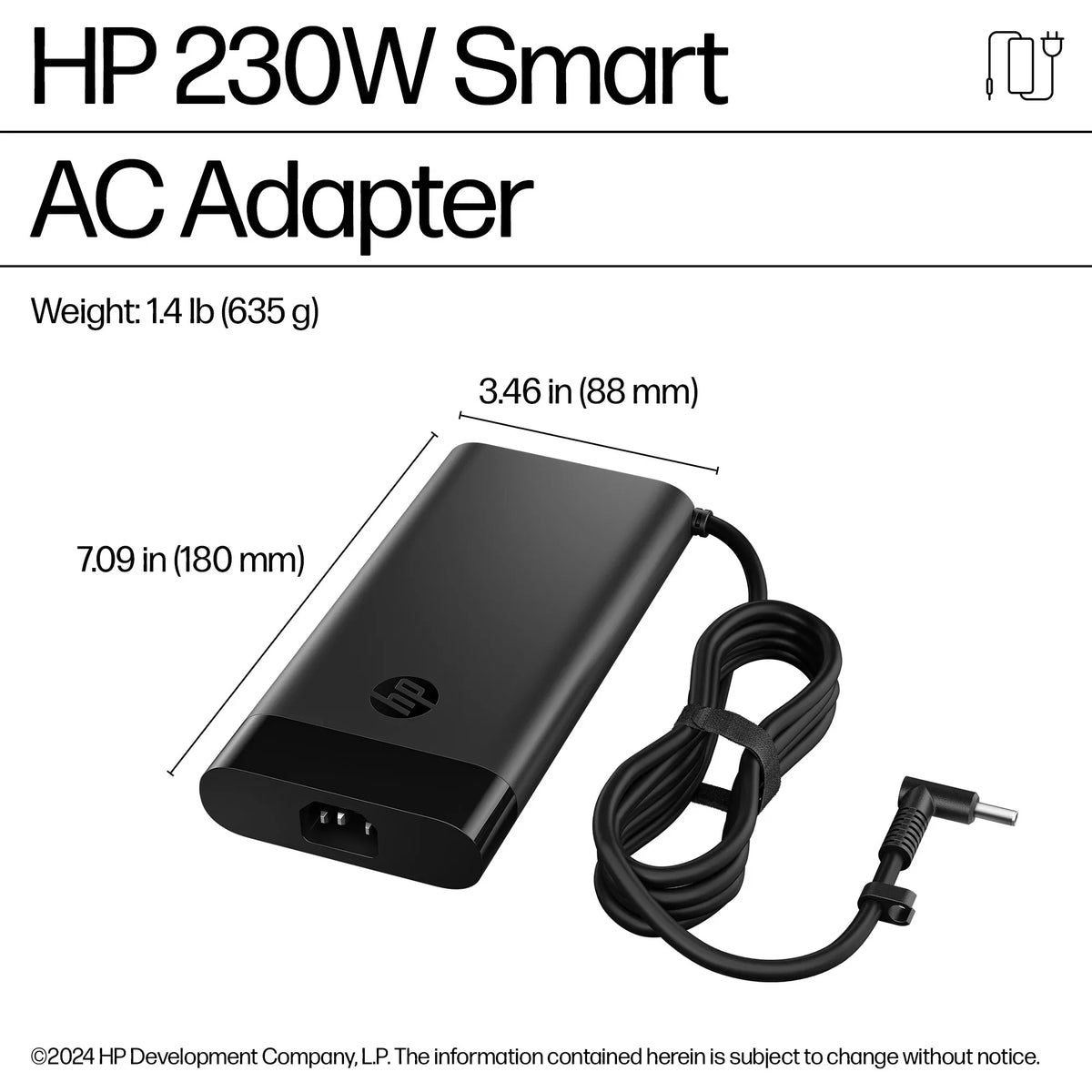 HP AQ9X8AA – 230W / 1-Port / PD – Laptop Charger