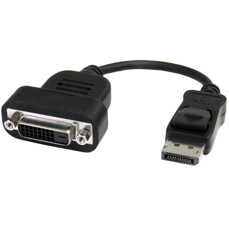 STARTECH DisplayPort to DVI Adapter - Active DisplayPort to DVI-D Adapter|Video Converter 1080p - DP 1.2 to DVI Monitor Cable Adapter Dongle - DP to DVI Adapter - Latching DP Connector (DP2DVIS) (DP2DVIS)