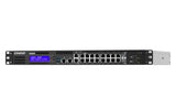 QNAP 16x RJ-45 PoE | 2x 10GbE SFP+ | Intel Atom C3758 (8x 2.2GHz) | 16 GB SODIMM DDR4 | 4GB Flash | LCD | 2x 2.5" SATA | 100-240 VAC | 4.37 kg (QGD-1602P-C3758-16G)