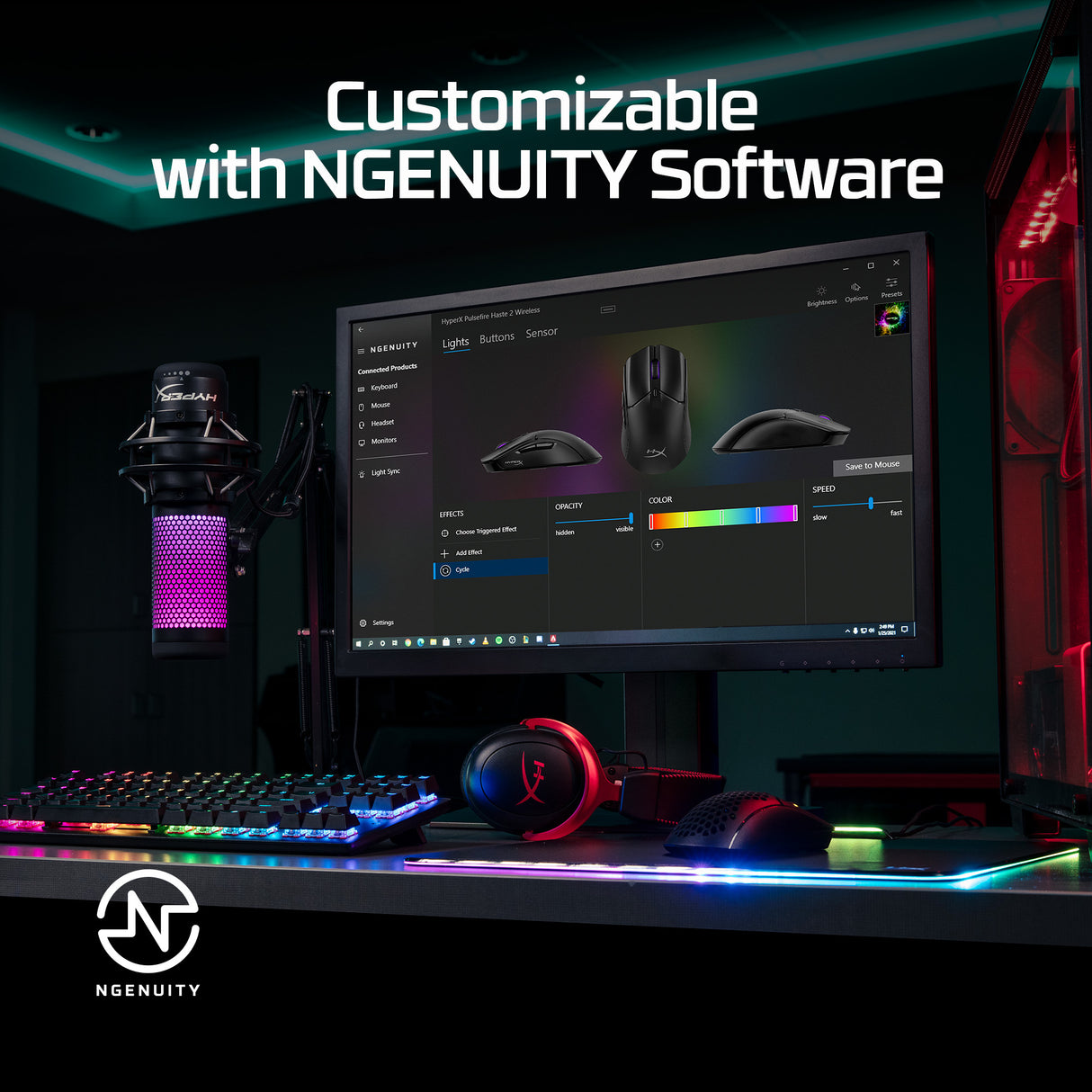 HYPERX Pulsefire Haste 2 – Wireless (Bluetooth + 2.4GHz) / 26000 DPI / Lightweight – Gaming Wireless Mouse