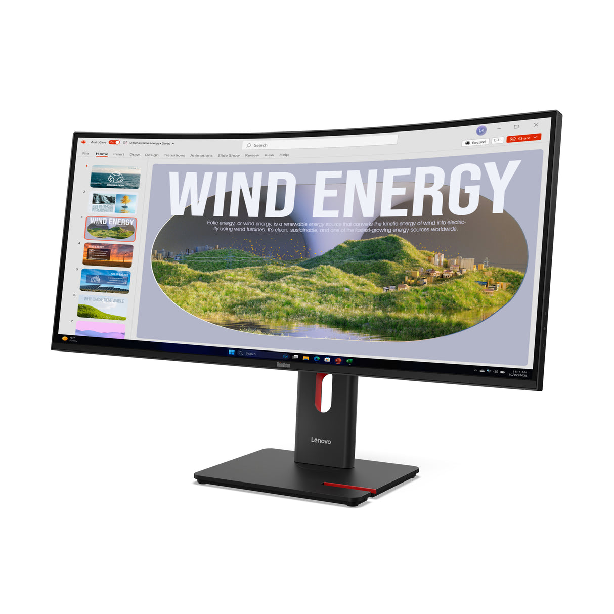 Lenovo T34WD-40 Monitor – 34" / WQHD / VA / 120Hz – Business Monitor