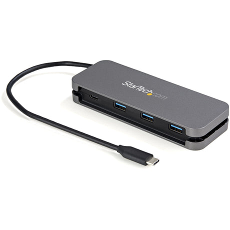 STARTECH ~4 Port USB C Hub - 3x USB-A|1x USB-C - USB 3.0 Type-C Hub (USB 3.2 Gen 1 5Gbps) - Bus Powered - Portable USB-C to USB-A Adapter Hub - 11.2" (28.5cm) Cable w|Cable Management (HB30CM3A1CB) (HB30CM3A1CB)