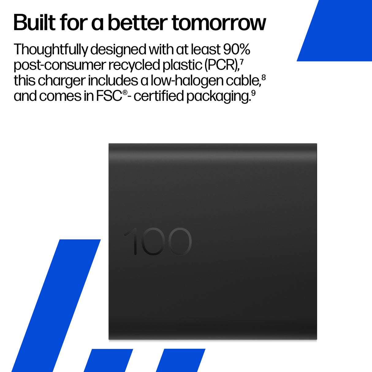 HP CS9V7UT – 100W / USB-C / GaN – Wall Charger