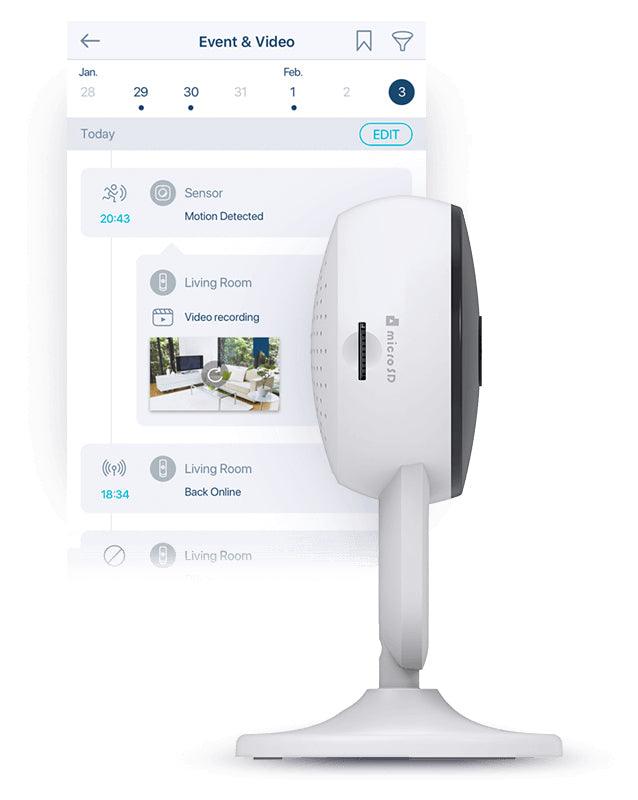 D-LINK 2MP | 1080p | 1|3" CMOS | 5 m | F2.2 | 802.11n|g | 2.4 GHz | Bluetooth 4.2 | 80 g (DCS-8300LHV2)