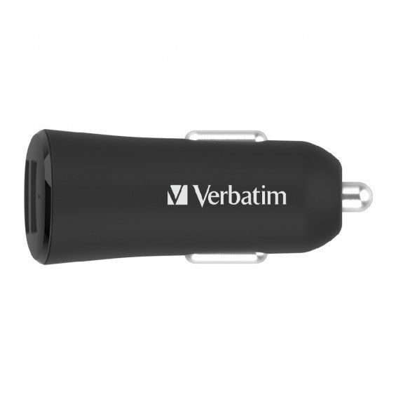 VERBATIM 12W – 2x USB-A / Dual Port – Car Charger