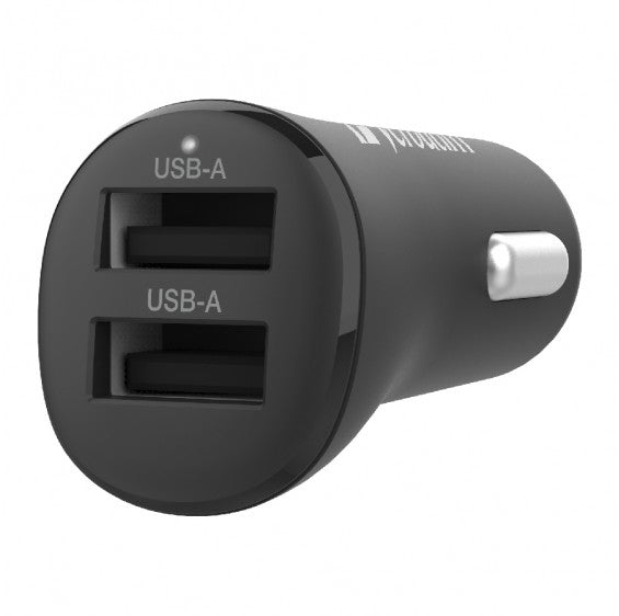 VERBATIM 12W – 2x USB-A / Dual Port – Car Charger