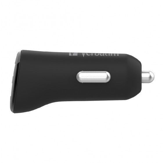 VERBATIM 12W – 2x USB-A / Dual Port – Car Charger
