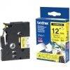 BROTHER TZeFX631 | 12mm (0.47") Black on Yellow Flexible ID tape 8m (26.2 ft) (TZE-FX631)