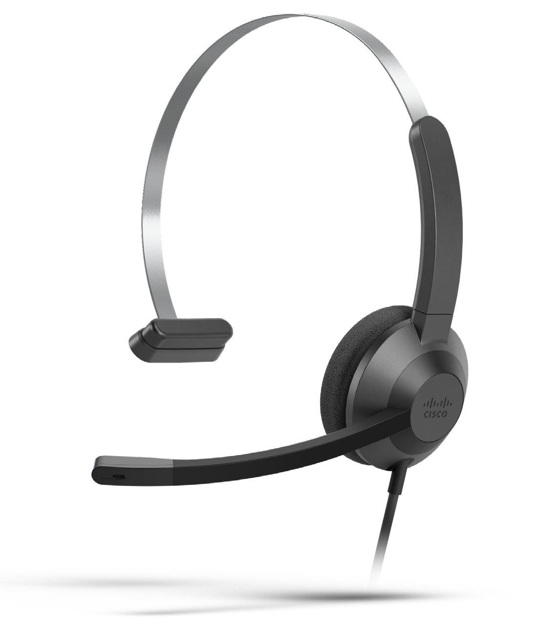 Cisco HS-W-321-C-USBC headphones/headset Wired Head-band USB Type-A Black