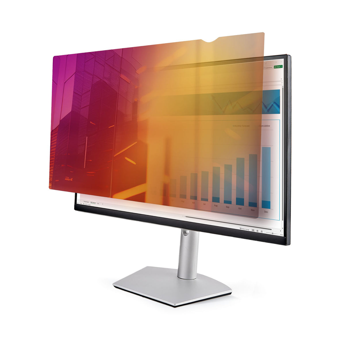 STARTECH 24" 16:10 Gold Monitor Privacy Screen | Reversible Filter w|Enhanced Privacy | Security Shield | +- 30 Deg. (2461G-PRIVACY-SCREEN)